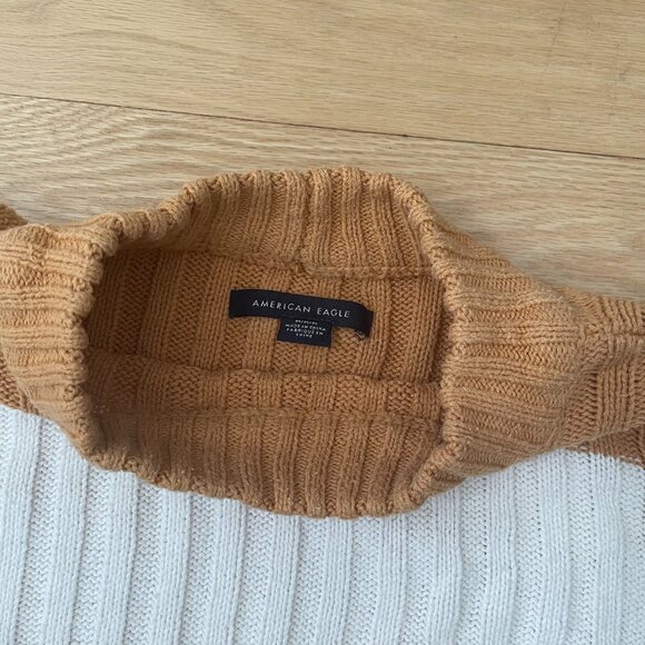 American Eagle High Neck Knit Sweater - Kinda Cropped/Short - Picture 2 of 2